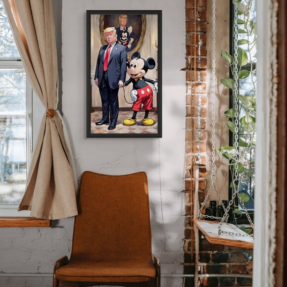 Donald Trump and Mickey Mouse Wall Art By Jaye J. Metcalfe - Picture 2 of 2